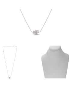 Ruby & Diamond East-West Evil Eye Hamsa Necklace