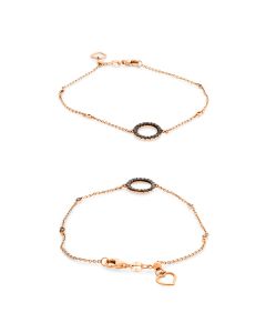 Champagne Diamond Circle Bracelet