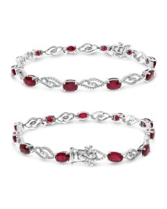 Oval Ruby Bracelet