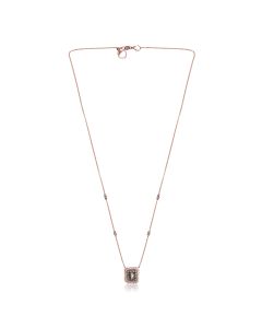 Radiant Champagne Diamond Necklace