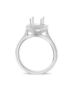 Milgrain Single Halo Engagement Setting