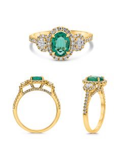 Oval Emerald Ring