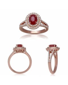 Oval Ruby Ring