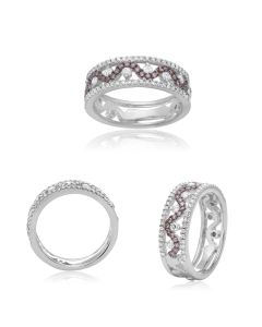 Champagne & White Diamond Band