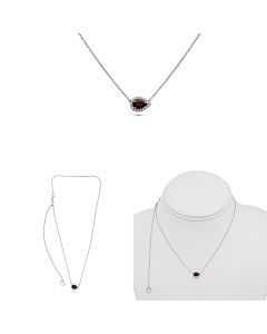 Pear Shape Ruby Necklace