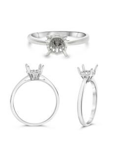 Semi Mount Four Prong Basket Setting