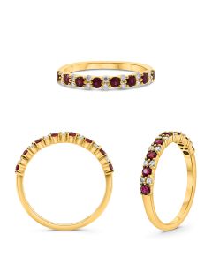 Round Ruby Ring