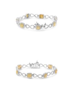 Cushion Fancy Yellow Bracelet