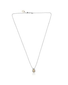 Pear Shape Fancy Yellow Diamond Necklace