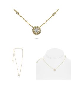 Round Diamond Necklace