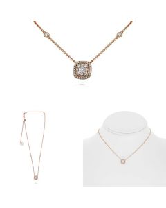Cushion Diamond Necklace