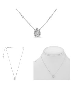 Pear Shape Diamond Necklace