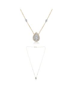 Pear Shape Diamond Necklace
