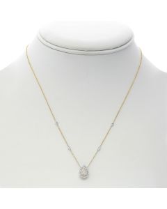 Pear Shape Diamond Necklace