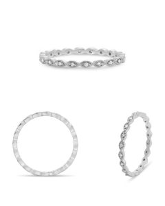 Milgrain Marquise Diamond Eternity Band