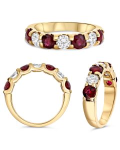 Round Ruby Ring