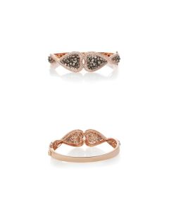 Mixed Shape Champagne Diamond Bangle