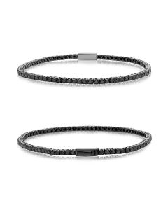 Black Round Diamond Bracelet