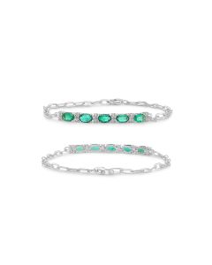Oval Emerald Bracelet