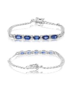 Oval Sapphire Bracelet