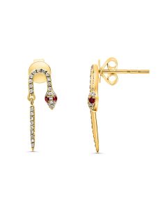 Ruby Earring