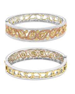 Pear Shape Fancy Yellow Bangle