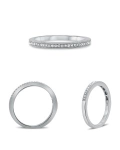 Milgrain Round Diamond Pave Band