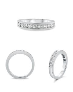 Ten Stone White Diamond Band