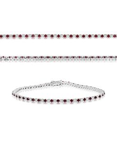 2-Carat White Diamond Tennis Bracelet