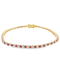 2-Carat White Diamond Tennis Bracelet