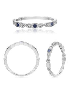 Fashion Band with Sapphires and Diamonds